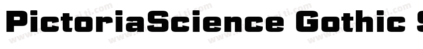 PictoriaScience Gothic SemiBold SmE字体转换